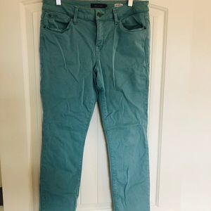 Level 99 Midrise Lily Skinny Straight Teal Jeans